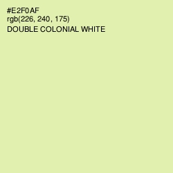 #E2F0AF - Double Colonial White Color Image